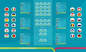 Football 2022 playoff match schedule. Tournament bracket. Football results  table, participating to the final championship knockout. vector  illustration 5175974 Vector Art at Vecteezy