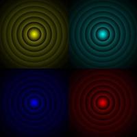 3d illusion abstract circle bundle vector