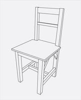 chair hand drawing vector