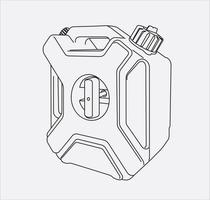 gas tank hand drawing vector