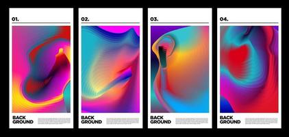 Vector colorful fluid abstract rainbow background for poster