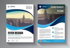 Brochure design, cover modern layout, annual report template vector