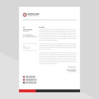 Elegant letterhead template design in minimalist style Free Vector