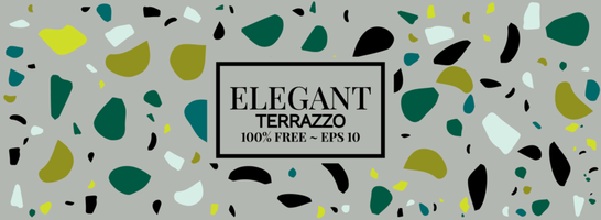 Terrazzo Background floor tile pattern vector