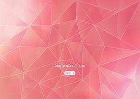 pink abstract  geometric background with polygons vector