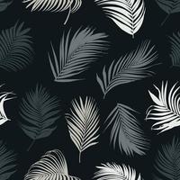 Palm leaf vector seamless pattern