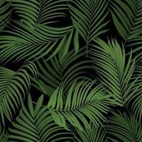 Palm leaf vector seamless pattern