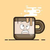 Coffee Cup Character vector