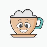 Coffee Cup Character vector