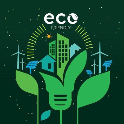 Ecology and environment conservation creative idea concept design