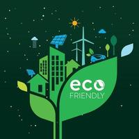 ecología y conservación del medio ambiente idea creativa diseño de concepto vector