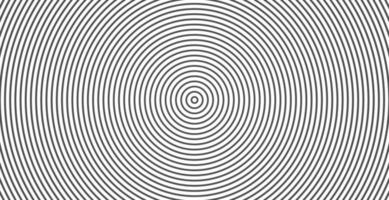 circulo concentrico. Ilustración de onda de sonido. patrón de línea de círculo abstracto. gráficos en blanco y negro vector