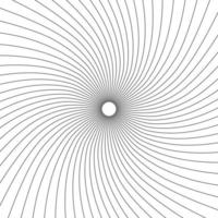 circulo concentrico. Ilustración de onda de sonido. patrón de línea de círculo abstracto. gráfico en blanco y negro vector