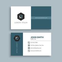 Modern Minimalist Business Card Template vector