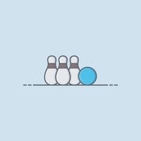 Bowling vector icon illustration