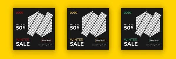 Sale banner or social media post template vector