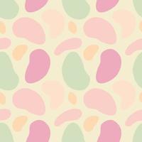 Vector illustration of seamless pattern of minimalist camouflage ornament drawn with pastel colors