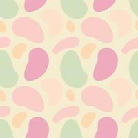 Vector illustration of seamless pattern of minimalist camouflage ornament drawn with pastel colors