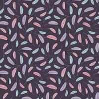 Feathers seamless pattern. Feather digital paper vector