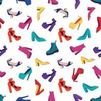 Women's Shoes Seamless Pattern vector