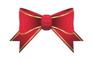 red ribbon vector on a white background