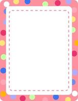 Empty colourful frame banner template vector