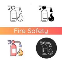 Fire extinguisher icon vector