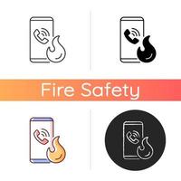 Call in case of emergency icon vector