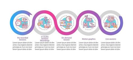 ve plantilla de infografía de vector de contenido