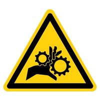 Hand Entanglement Rotating Gears Symbol Sign vector