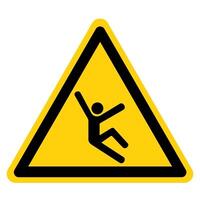 Climb Hazard Symbol Sign vector