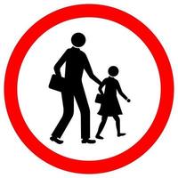 School Traffic Road Sign vector