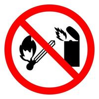 No Lighter Symbol Sign On White Background vector