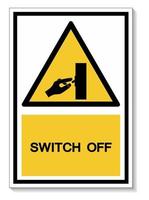 Switch Off Symbol Sign vector