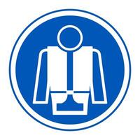 Symbol Wear Life Jacket vector