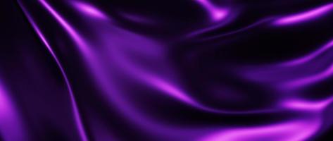 3d render of dark and purple silk photo