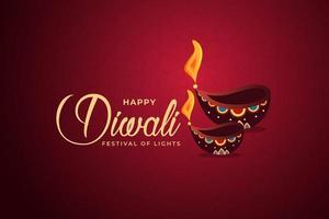 Happy Diwali Cultural background vector