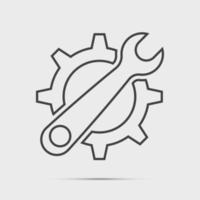 Service Tool icon on white background vector