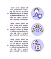 The right to safety concept line icons with text vector