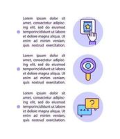 The right to choose and be informed concept line icons with text vector