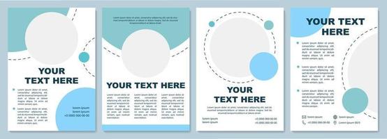 Modern styled brochure template vector