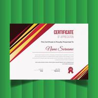 Modern Creative Certificate Of Appreciation. Certificate Design Template vector