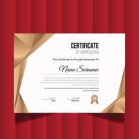 Modern Creative Certificate Of Appreciation. Certificate Design Template vector