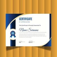 Modern Creative Certificate Of Appreciation. Certificate Design Template vector