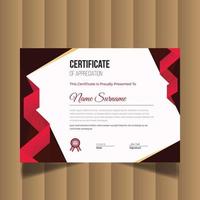 Modern Creative Certificate Of Appreciation. Certificate Design Template vector