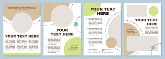 SImple presentation brochure template vector