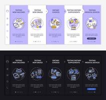 Research kinds onboarding vector template