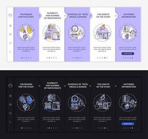 Plantilla de vector de incorporación de partes de datos de estudio