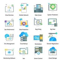 Web Hosting Flat Gradient vector