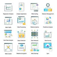 Data Analytics Flat Gradient vector